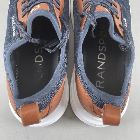 Cole Haan GrandSport Journey Mens Size 10.5 Navy Blue Knit Casual C32582 Sneaker - Picture 8 of 9